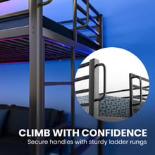 Kingston Single Over Double Iron Bunk Bed